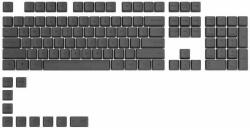 GLORIOUS GPBT Keycaps - 114 PBT, ANSI, US-Layout, Black Ash (GLO-KC-GPBT-B)