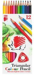 ICO Színes ceruza készlet, háromszögletű, ICO Süni, 12 különböző szín (TICSU12S) - becsiirodaker