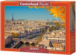 Castorland Puzzle Castorland din 2000 de piese - Parisul din perspectiva unei păsări (C-200917-2) Puzzle