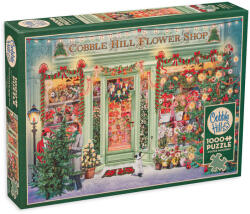 Cobble Hill Puzzle Cobble Hill din 1000 de piese - Magazin de flori de Crăciun (40011)