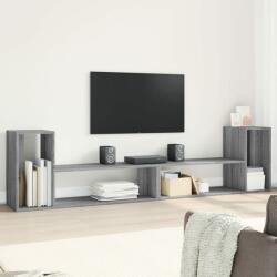 vidaXL 2 db szürke sonoma szerelt fa fali TV-szekrény 100 x 30 x 50 cm (840798)