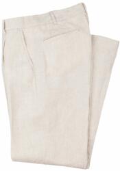Brooksfield Pleated Linen Trousers - Off-White - 54/XL
