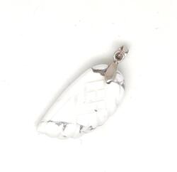 R. M. ékszer Angyalszárny medál Howlit 15x30mm (021420)