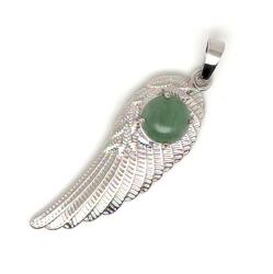 R. M. ékszer Angyalszárny fém medál aventurin 15x45mm (021488)