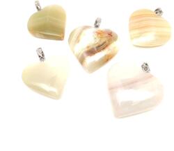 R. M. ékszer Szív medál Ónix pakisztáni (021553)