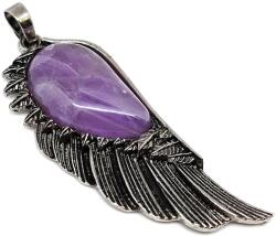 R. M. ékszer Angyalszárny medál fém Ametiszt 2x6cm (021698)