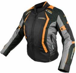 Cappa Racing Női moto kabát AREZZO textilní fekete/narancssárga L