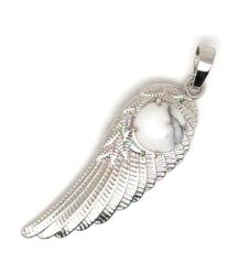 R. M. ékszer Angyalszárny fém medál howlit 15x45mm (021490)