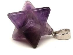 R. M. ékszer Merkaba medál Ametiszt 2x2cm (020761)