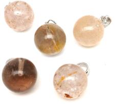 R. M. ékszer Golyó medál Rutilkvarc 16mm (020628)