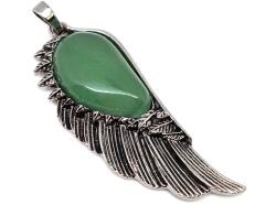 R. M. ékszer Angyalszárny medál fém Aventurin 2x6cm (021700)