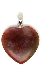 R. M. ékszer Szív medál Achát Indiai 3cm (021119)