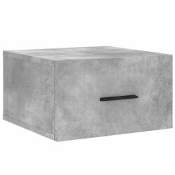 vidaXL 2 db betonszürke falra szerelhető éjjeliszekrény 35x35x20 cm (829860) (829860)