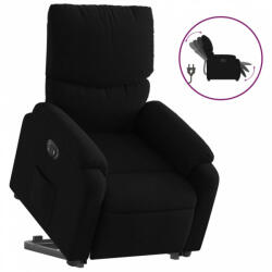 vidaXL Elektromos felállást segítő fekete szövet dönthető fotel (3204850) (3204850) - plaza8