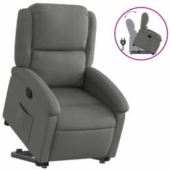 vidaXL Sötétszürke szövet felállást segítő dönthető fotel (3204165) (3204165)