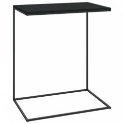 vidaXL Fekete szerelt fa kisasztal 55 x 35 x 66 cm (336133) (336133)