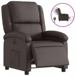 vidaXL Barna valódi bőr elektromos dönthető fotel (3204255) (3204255)