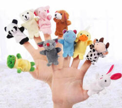 BabyJem Set de 10 marionete pentru degete - animale drool (MARIONET1)
