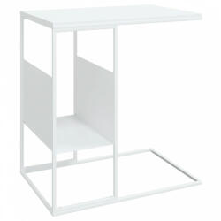 vidaXL Fehér szerelt fa kisasztal 55x36x59, 5 cm (343107) (343107)