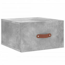 vidaXL 2 db betonszürke falra szerelhető éjjeliszekrény 35x35x20 cm (829780) (829780)