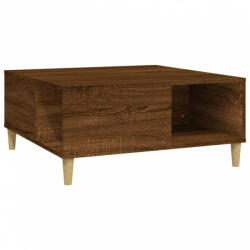 vidaXL Barna tölgyszínű szerelt fa dohányzóasztal 80x80x36, 5 cm (821099) (821099)