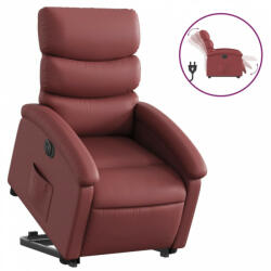 vidaXL Elektromos bordó műbőr felállást segítő dönthető fotel (3204058) (3204058)