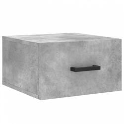 vidaXL 2 db betonszürke falra szerelhető éjjeliszekrény 35x35x20 cm (829828) (829828)