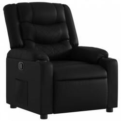 vidaXL Fekete műbőr dönthető fotel (374119) (374119)