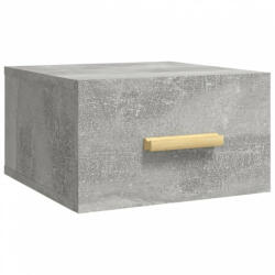 vidaXL 2 db betonszürke falra szerelhető éjjeliszekrény 35x35x20 cm (812842) (812842)