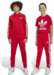 Adidas gyerek melegítőnadrág piros, mintás - piros 152