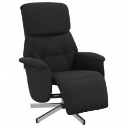 vidaXL Fekete szövet dönthető fotel lábtartóval (356659) (356659)