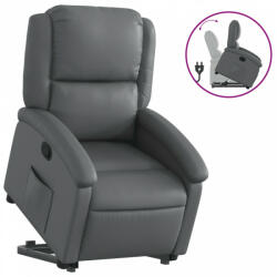 vidaXL Szürke műbőr felállást segítő dönthető fotel (3204229) (3204229) - plaza8
