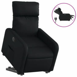 vidaXL Elektromos fekete műbőr felállást segítő dönthető fotel (3206763) (3206763)
