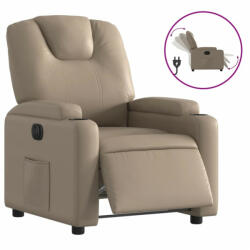 vidaXL Kávészínű műbőr elektromos dönthető fotel (3204422) (3204422)