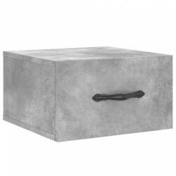 vidaXL 2 db betonszürke falra szerelhető éjjeliszekrény 35x35x20 cm (829812) (829812)