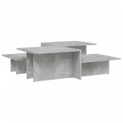 vidaXL 2 db betonszürke szerelt fa dohányzóasztal (3216153) (3216153)