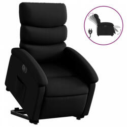 vidaXL Elektromos fekete műbőr felállást segítő dönthető fotel (3204054) (3204054)