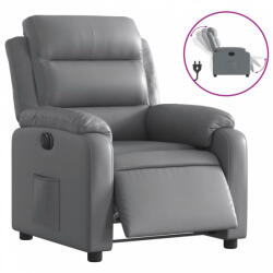 vidaXL Szürke műbőr elektromos dönthető fotel (3205031) (3205031)