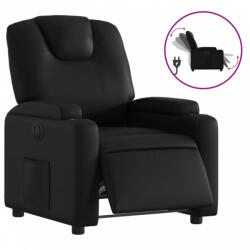 vidaXL Fekete műbőr elektromos dönthető fotel (3204416) (3204416)