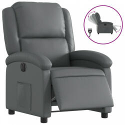 vidaXL Szürke műbőr elektromos dönthető fotel (3204215) (3204215) - plaza8