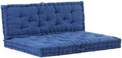 vidaXL Perne pentru canapea din paleți, 2 buc. , bleu, bumbac (3053641)