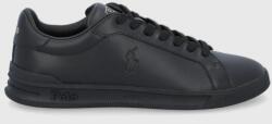 Ralph Lauren bőr cipő Heritage Court fekete, 809845110001 - fekete Férfi 46