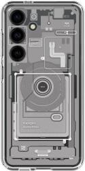 Spigen Husa Spigen Ultra Hybrid compatibila cu Samsung Galaxy S24 Zero One White (ACS07351)