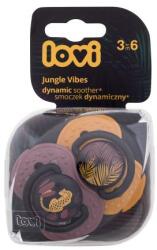 LOVI Jungle Vibes Dynamic Soother Girl 3-6m szilikonos dinamikos cumi 2 db