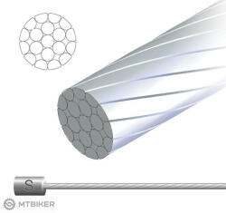 Jagwire 73SG3100 - 1, 1x3100mm, átviteli kábel galvanizált