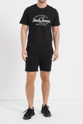 Jack & Jones Jack & Jones, Kerek nyakú póló és rövidnadrág szett, Fekete, Fehér, S (12256951-BLACK-SHORTS-S)