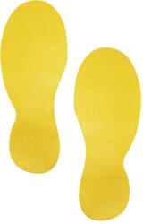 DURABLE Marcaj autoadeziv pentru podea forma pantof 90 x 240 mm galben 5 perechi/set Durable DB172704 (DB172704)