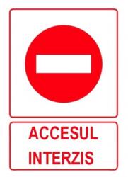 Sticker laminat acces interzis BMACCESINT (BMACCESINT)