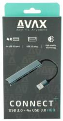 Avax HB600 CONNECT+ USB Type-A 3.0 HUB (4 porturi) (5999574480613)