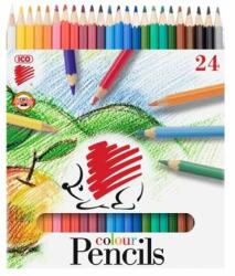 ICO Sin 24 de bucăți creioane colorate de culori mixte (7140083002)